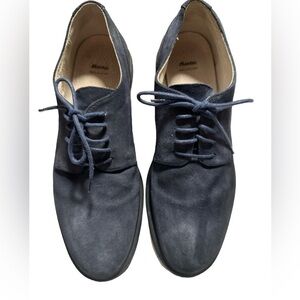 Bata Navy Blue Suede Leather Lace Up Oxford Style Rubber Sole Men’s Shoe